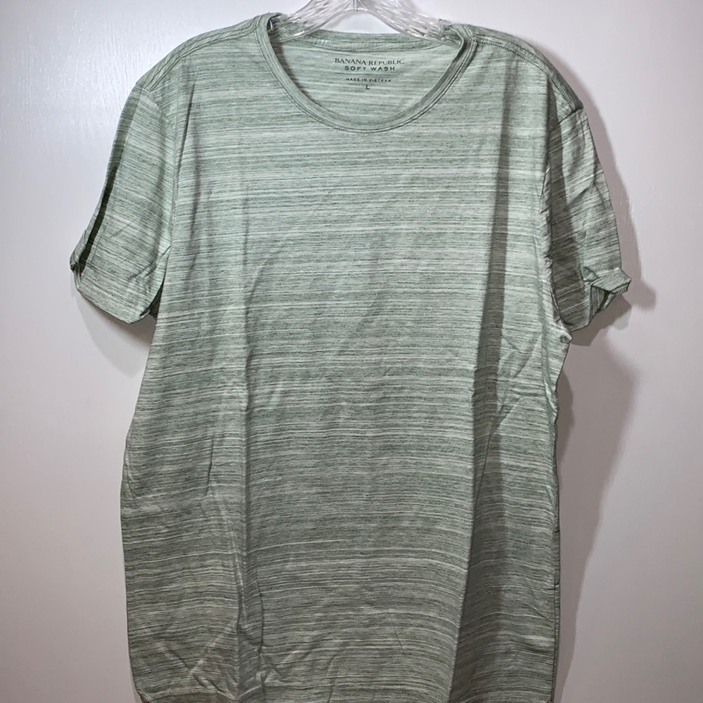 Banana Republic Heather Green Soft Wash T-Shirt L